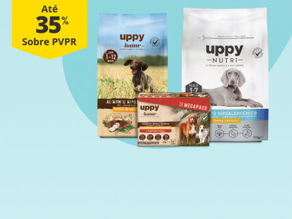 At&eacute; 35% PVPR Em alimenta&ccedil;&atilde;o Uppy Nutri e Natur